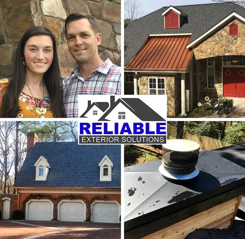 Images of Reliable Exterior Solutions owners and some completed projects